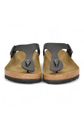 Ciabatta Birkenstock Gizeh colore nero. BIRKENSTOCK- | GIZEH BLACK BIRKO FLOR-NERO